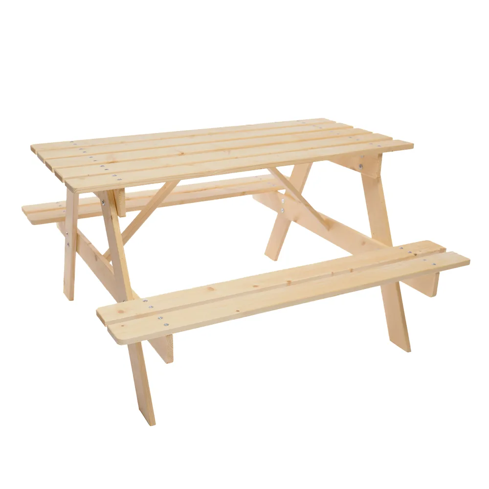 Timbela M018-1 tavolo legno bambini tavolino esterno 3-12 anni