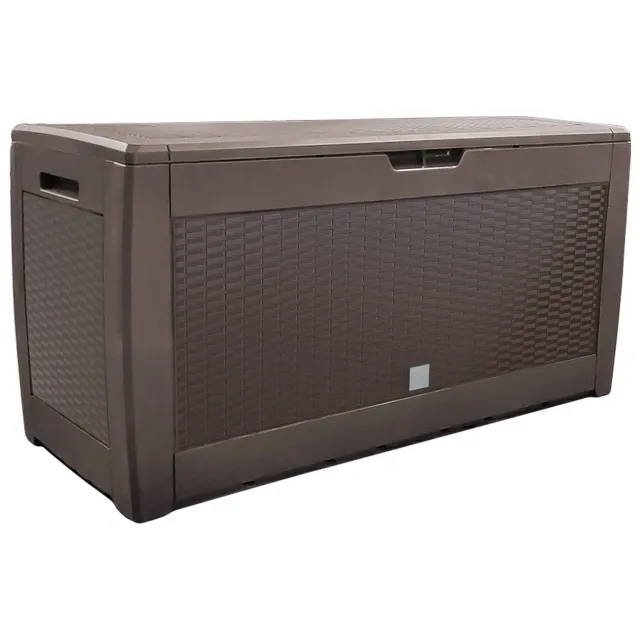 Vounot baule contenitore esterno 310L marrone effetto rattan