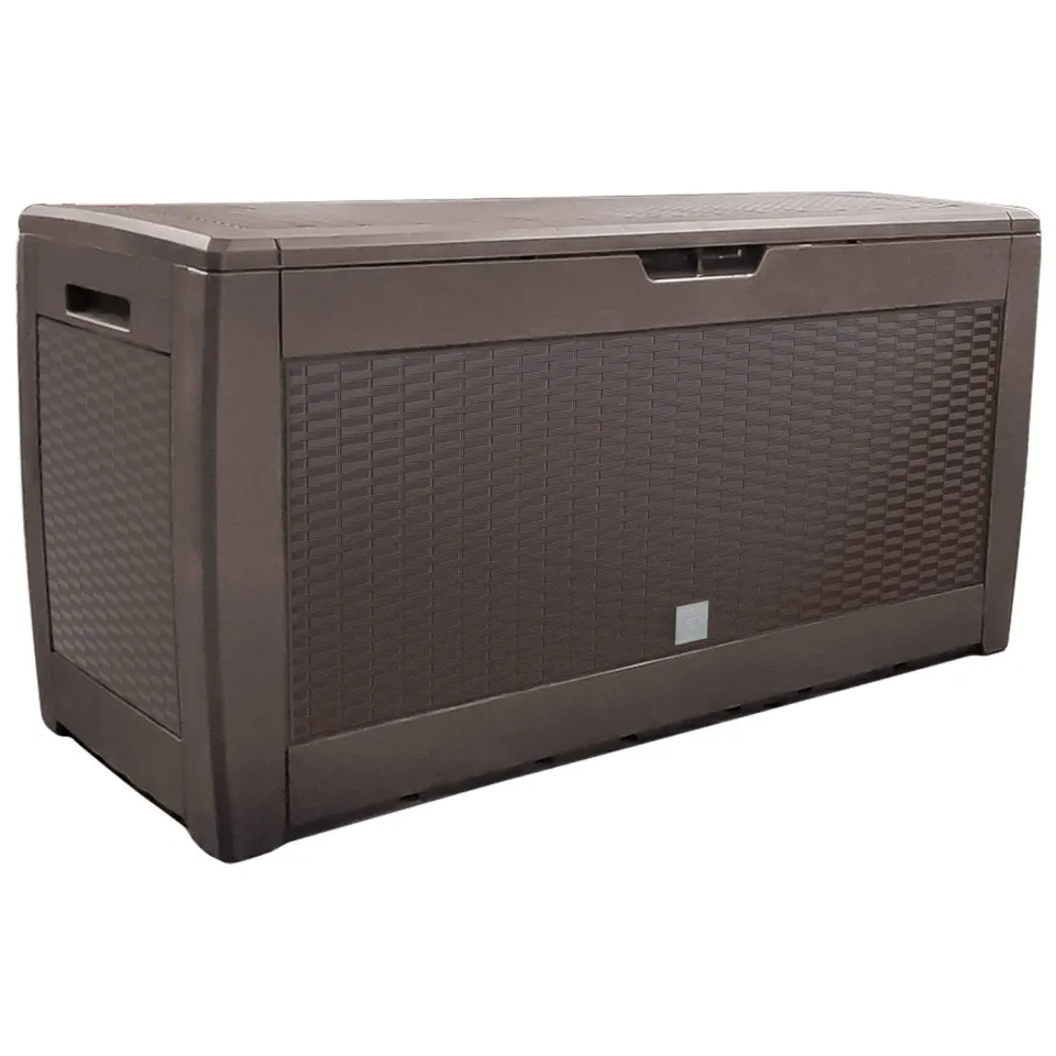 Vounot baule contenitore esterno 310L marrone effetto rattan