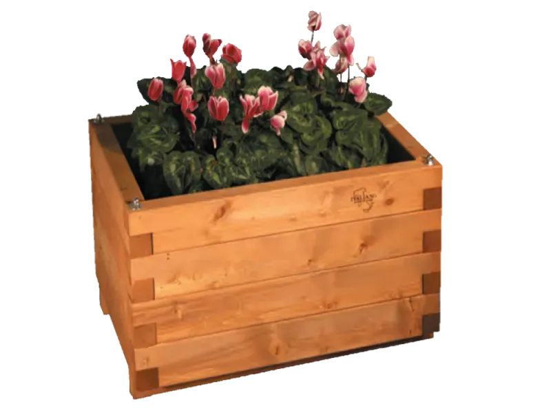 Casetta CUBO La Pratolina Fioriera Legno 65x45