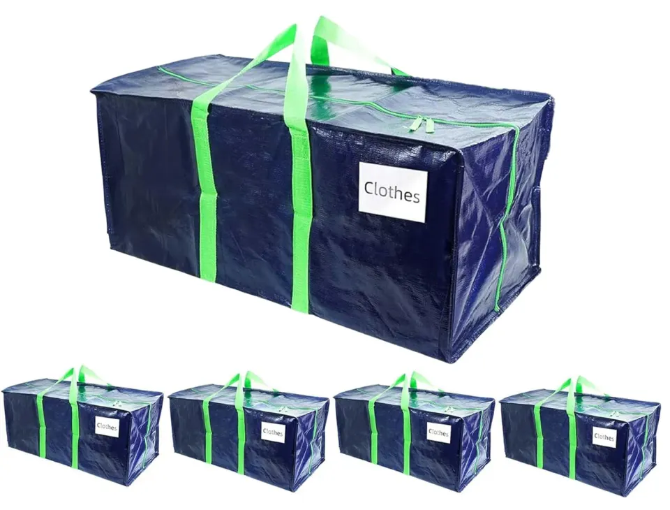 VOUNOT Sacchi Trasloco Blu 88L 5 Pezzi 25Kg