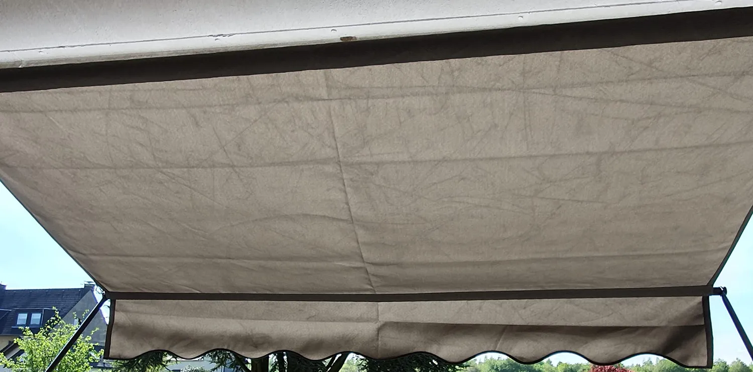 QUICK STAR Tenda a Morsetto 200x130 cm Grigia Senza Fori