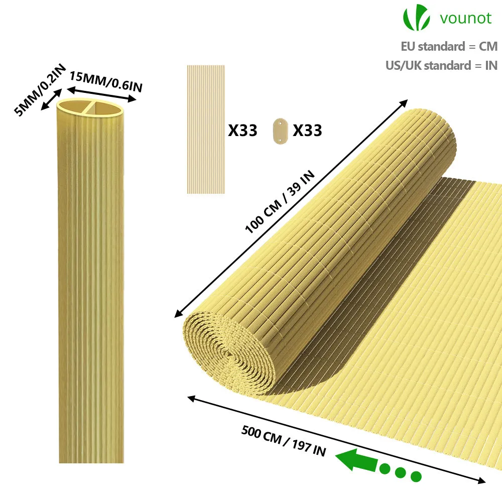 Vounot Canniccio PVC Frangivista Beige 100x500 Rinforzato