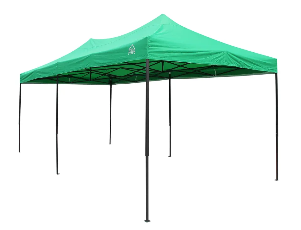 All Seasons Gazebos Robusto 3x6 m gazebo pieghevole verde impermeabile