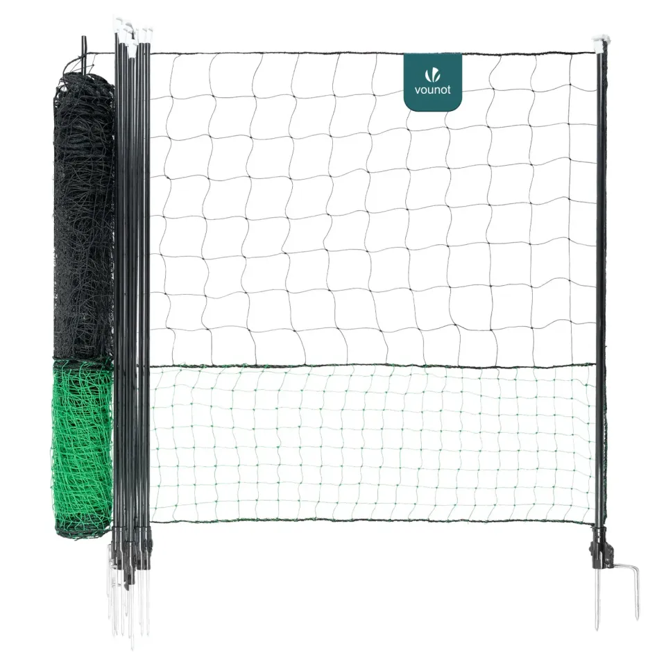 VOUNOT rete per polli verde 30 m con picchetti