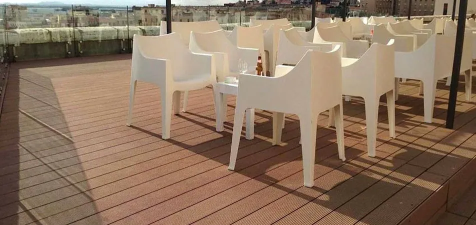 Progetto Esterno Legno Composito Tradizionale pavimento esterno resistente