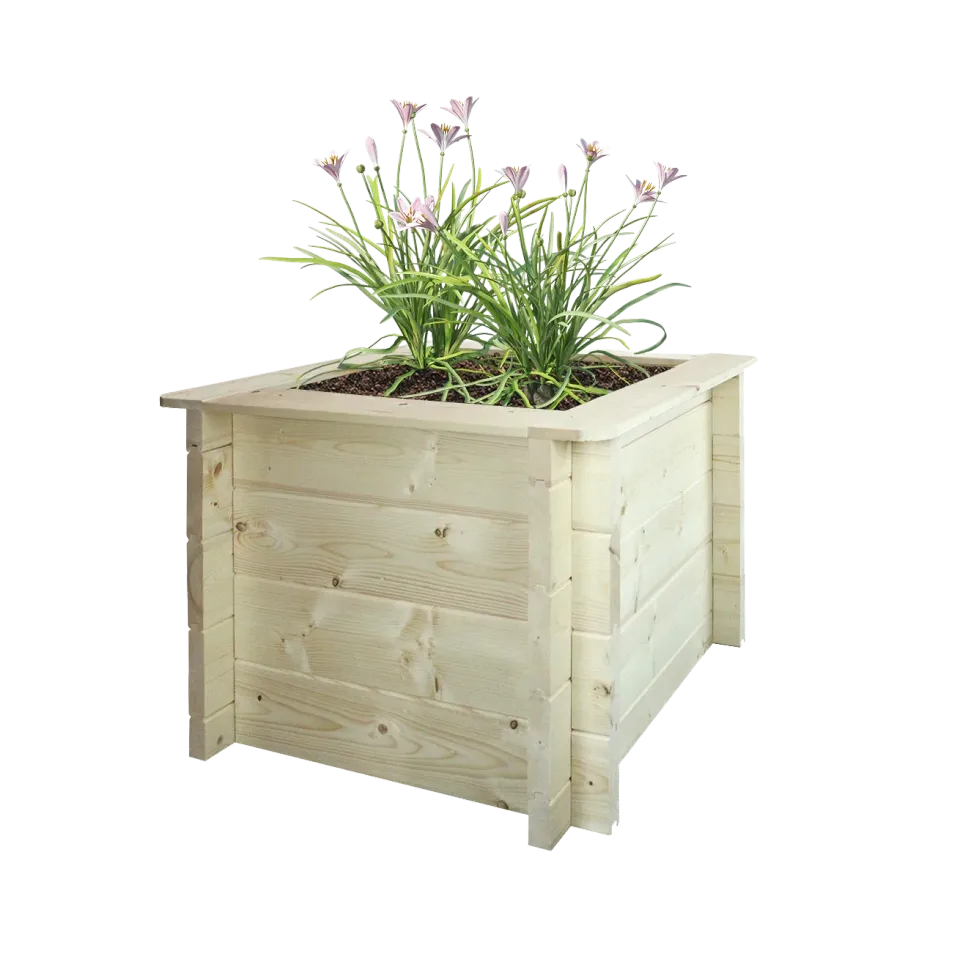 Timbela M617 fioriera legno 58x58x46 cm esterno