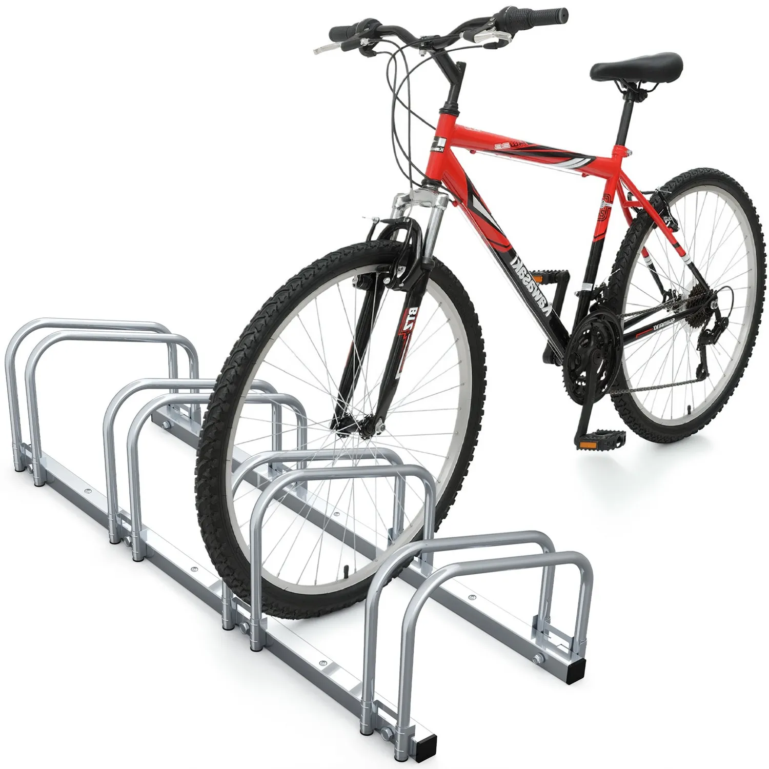 VOUNOT Portabici Acciaio Muro Pavimento 3 Bici 70cm