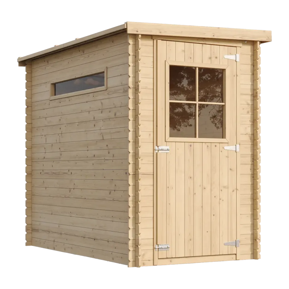 Timbela M306 casetta attrezzi legno 130x235 stretta