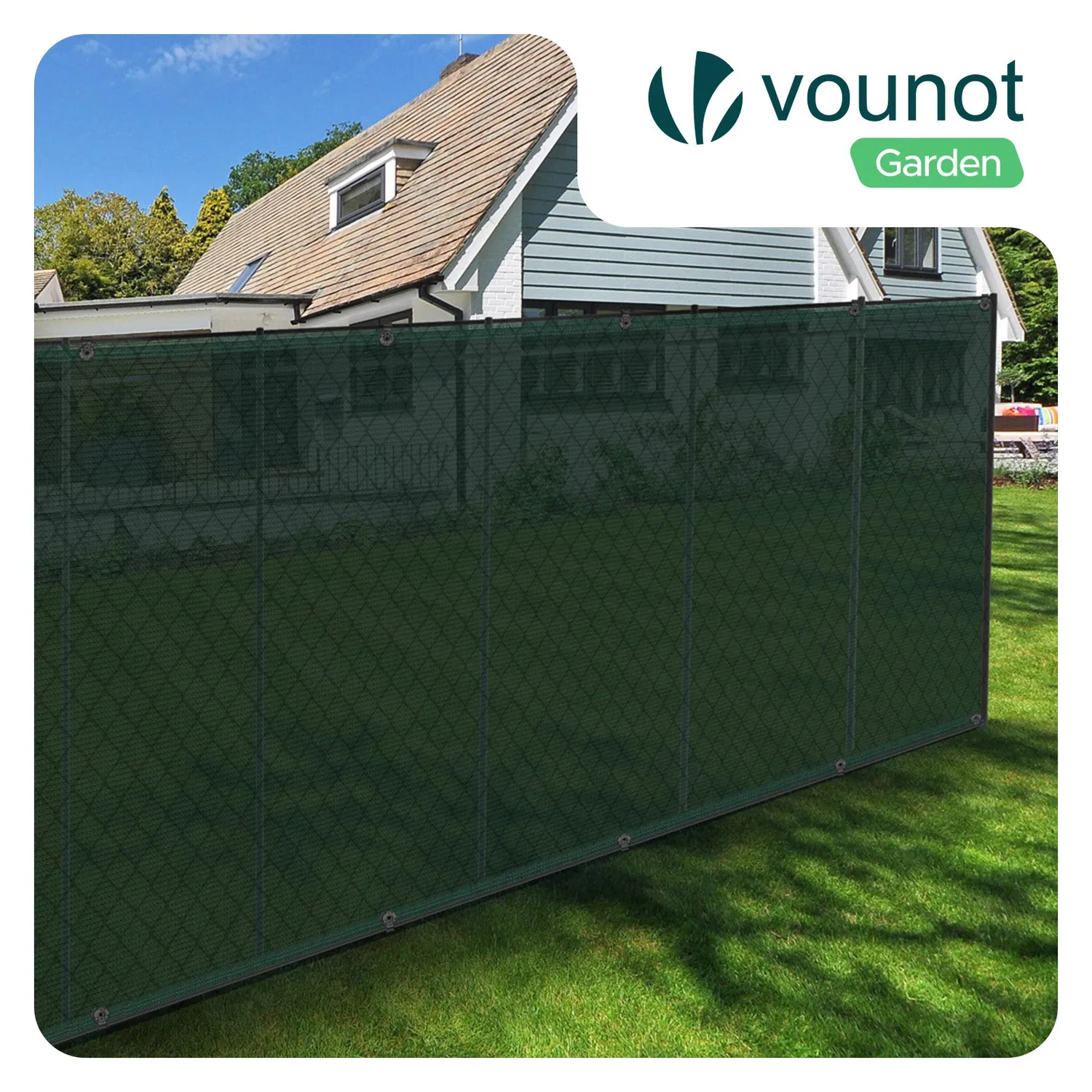 VOUNOT Telo Frangivista HDPE 90 g/m² 1,8x20 m Verde 75%