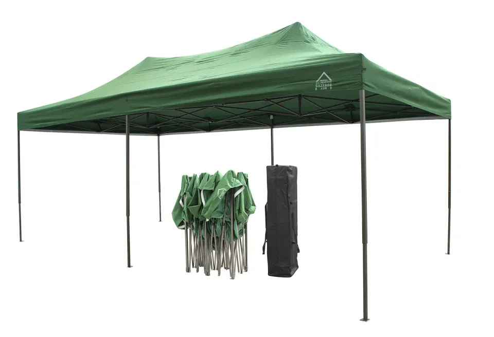 All Seasons Gazebos Robusto 3x6 gazebo pieghevole verde impermeabile