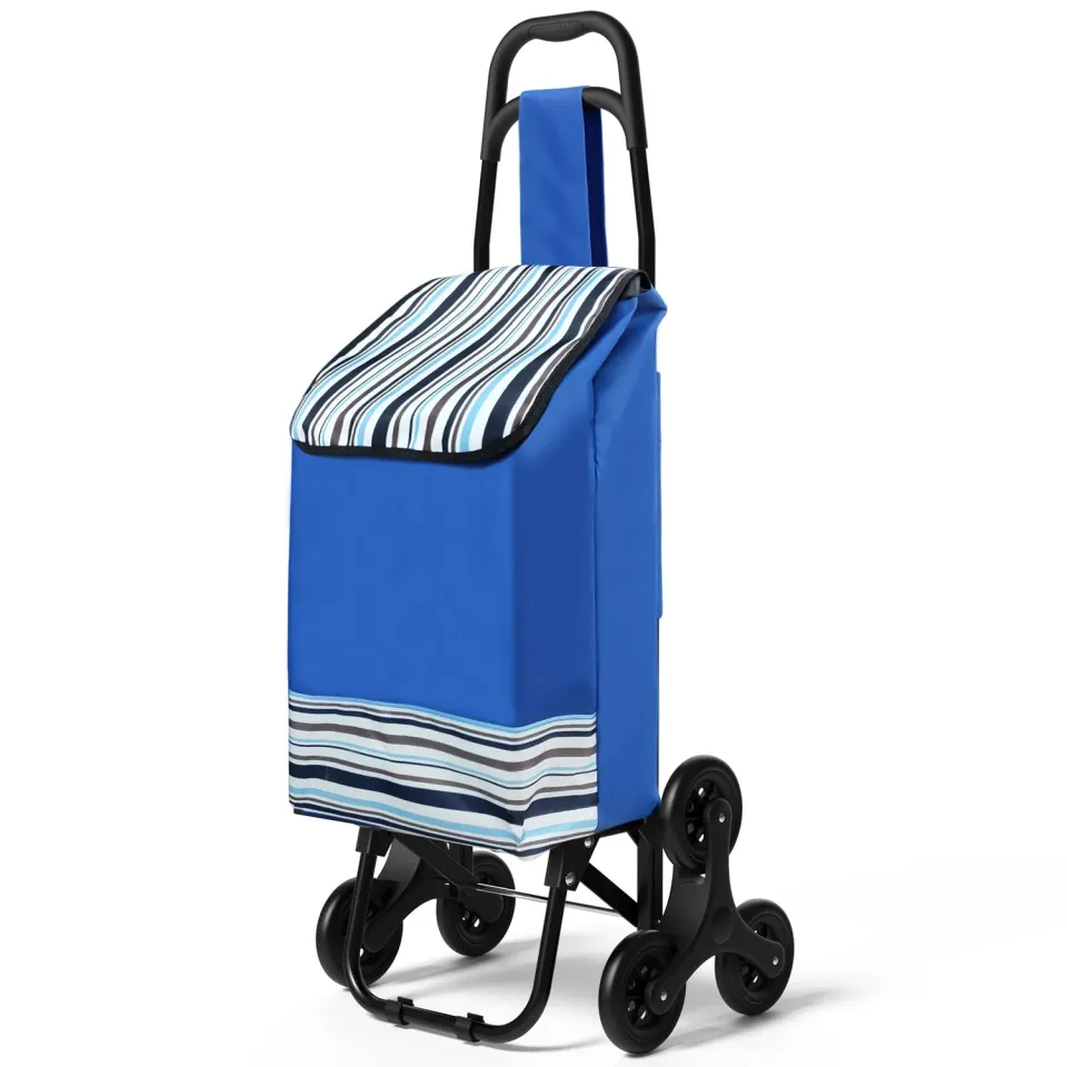 VOUNOT Carrello Spesa Saliscale Blu 32L 30kg