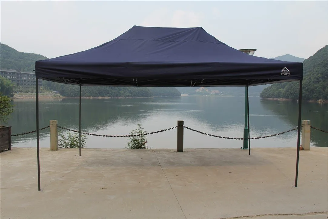 All Seasons Gazebos Robusto 3x4,5 m gazebo pieghevole blu navy impermeabile