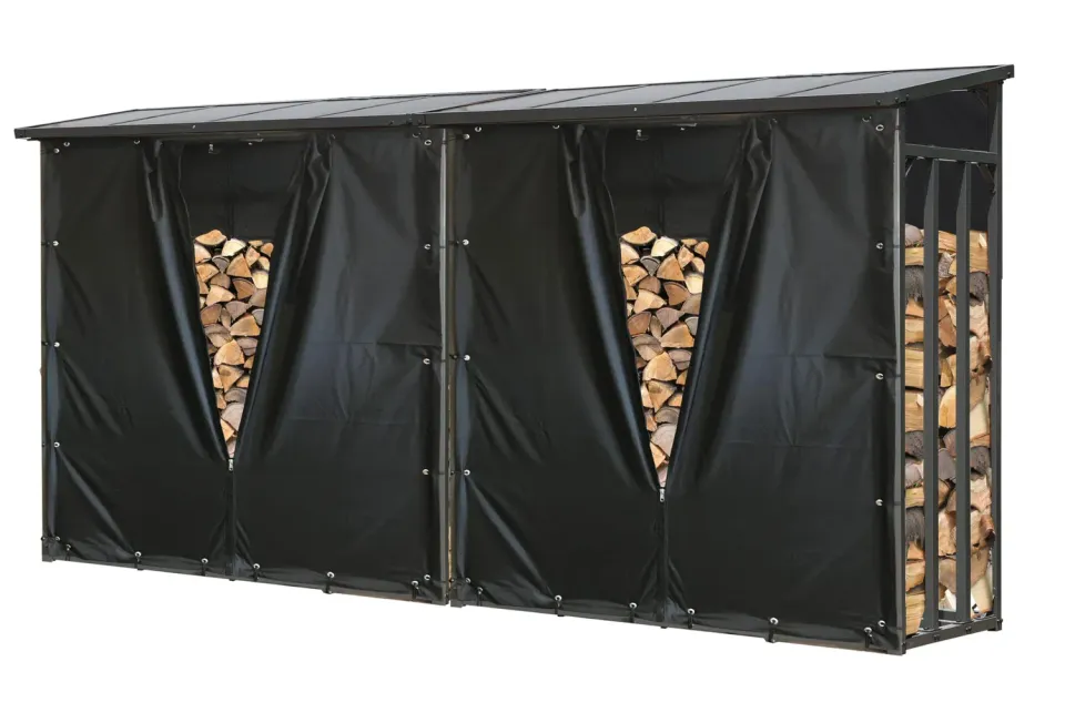 QUICK STAR Legnaia Metallo Antracite XXL 143x70x145 2 Pz