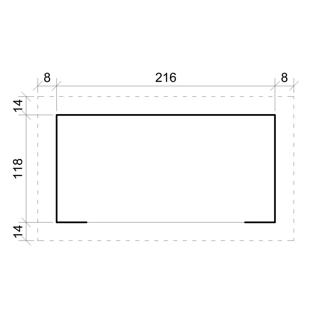 Timbela M202 Legnaia in Legno 228x130 da 4m³