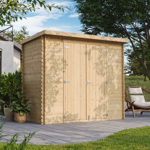 Timbela M310C1 capanno legno 235x130 cm 3 m² tetto OSB
