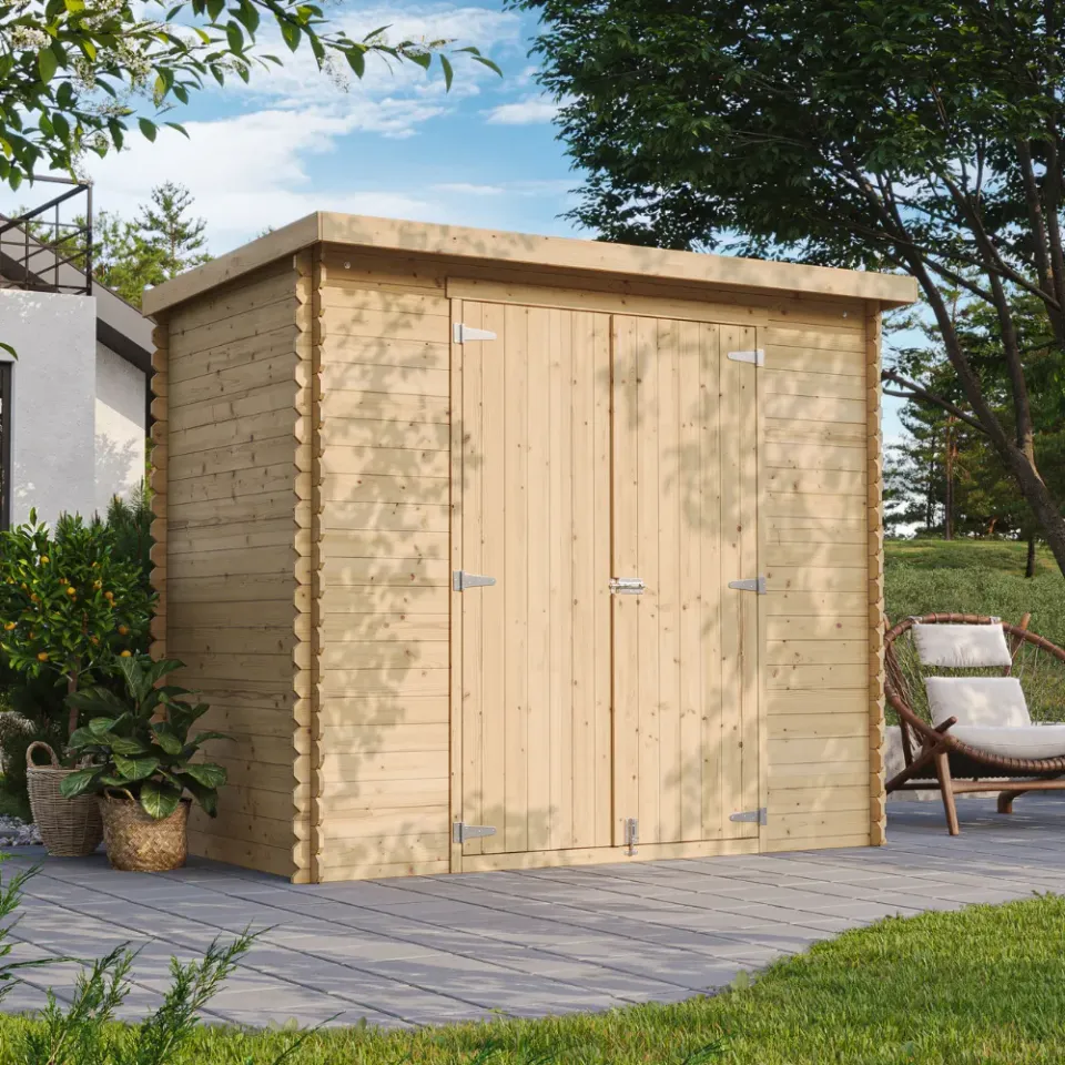 Timbela M310C1 capanno legno 235x130 cm 3 m2 porta bici