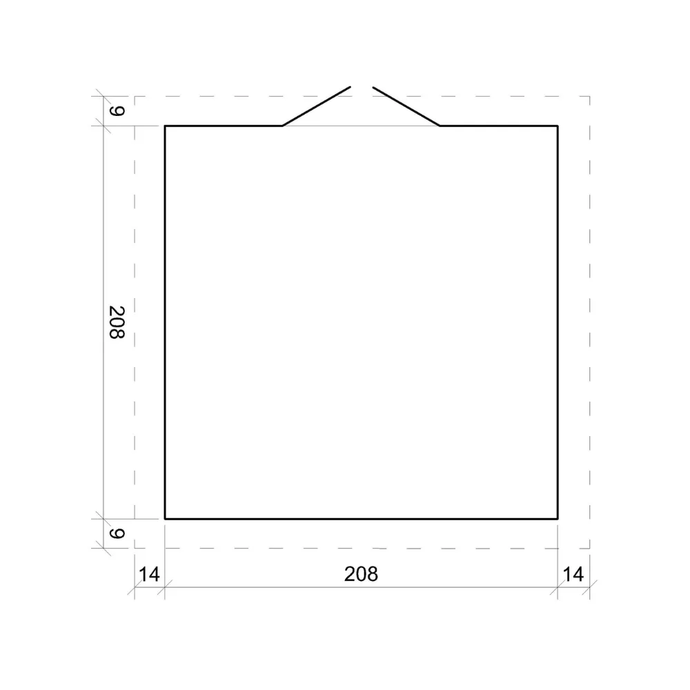 Timbela M369C1 casetta legno 220x220 cm 4 m2 da esterno