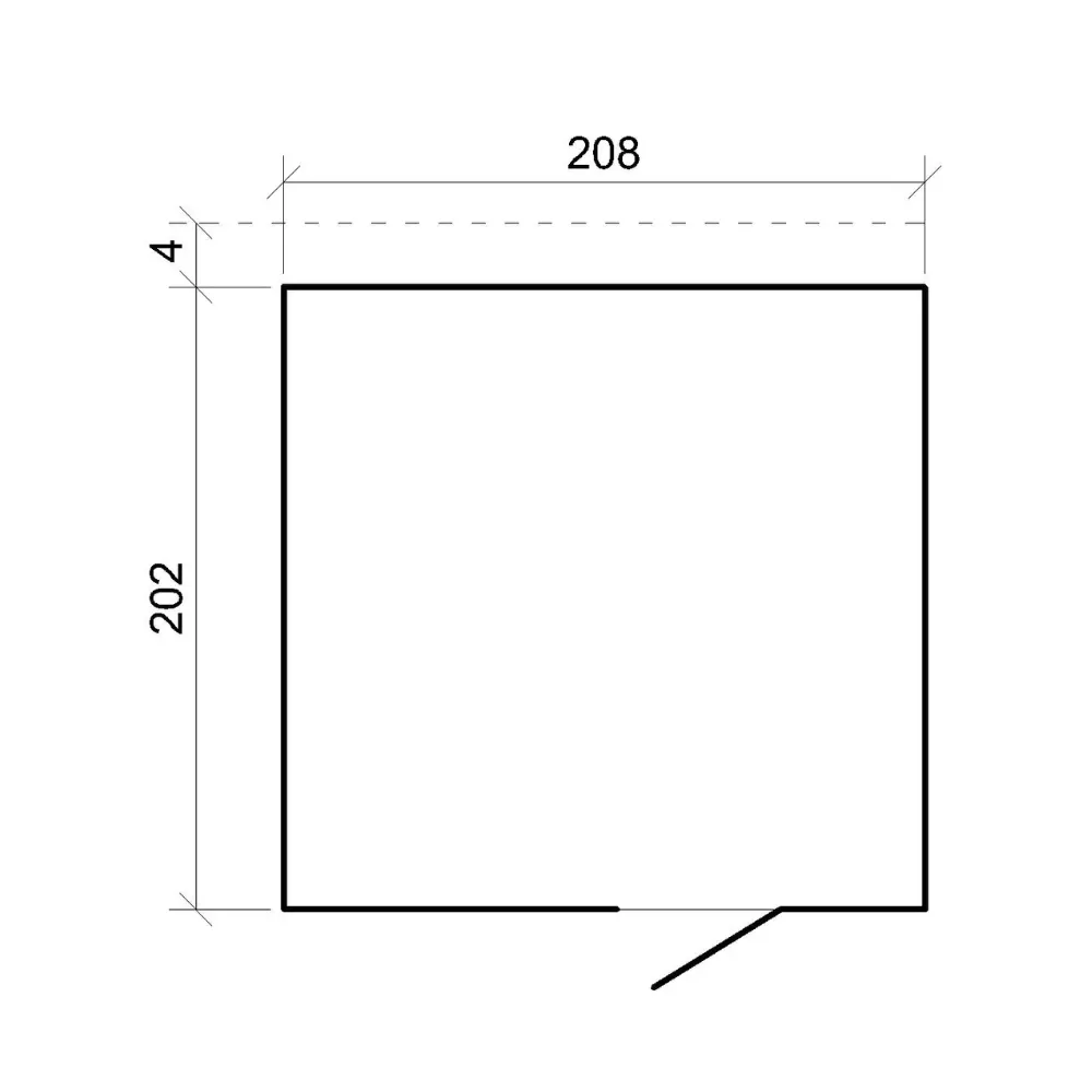 Timbela M325F2 casetta da giardino 208x205 cm legno
