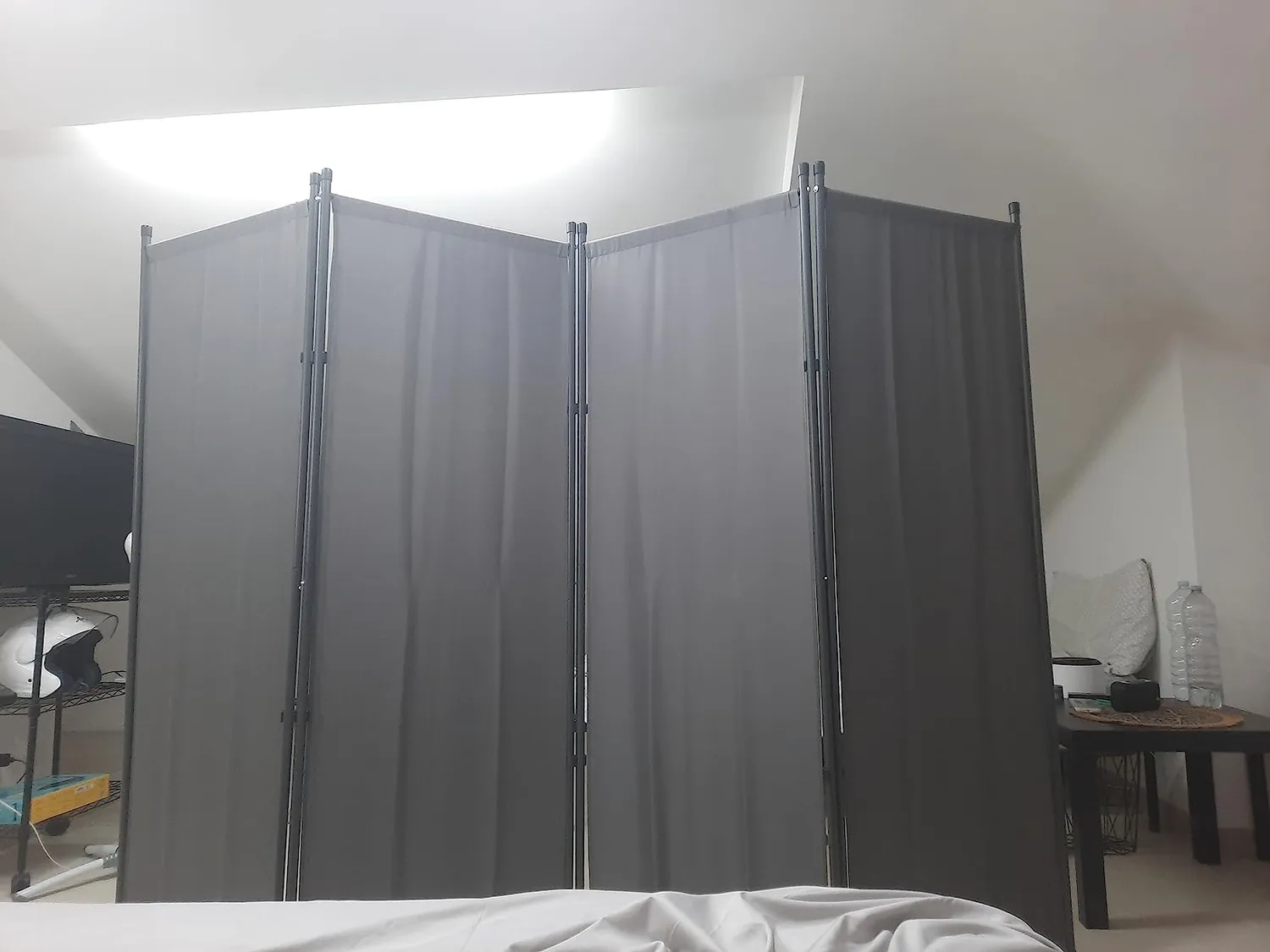 QUICK STAR paravento 3 pannelli 170x165 cm beige da esterno