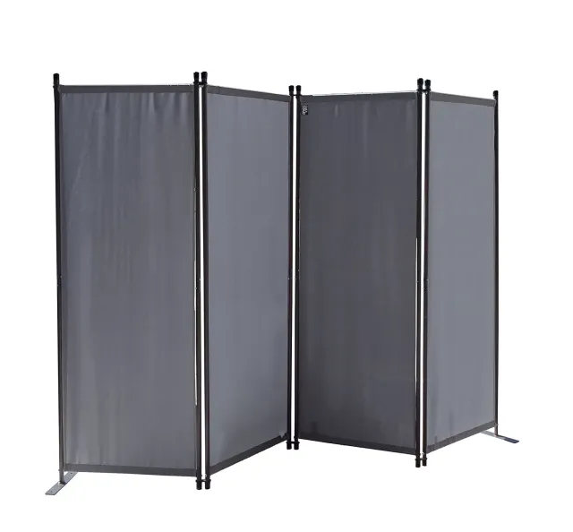 QUICK STAR 220x165 cm paravento giardino grigio 4 pannelli