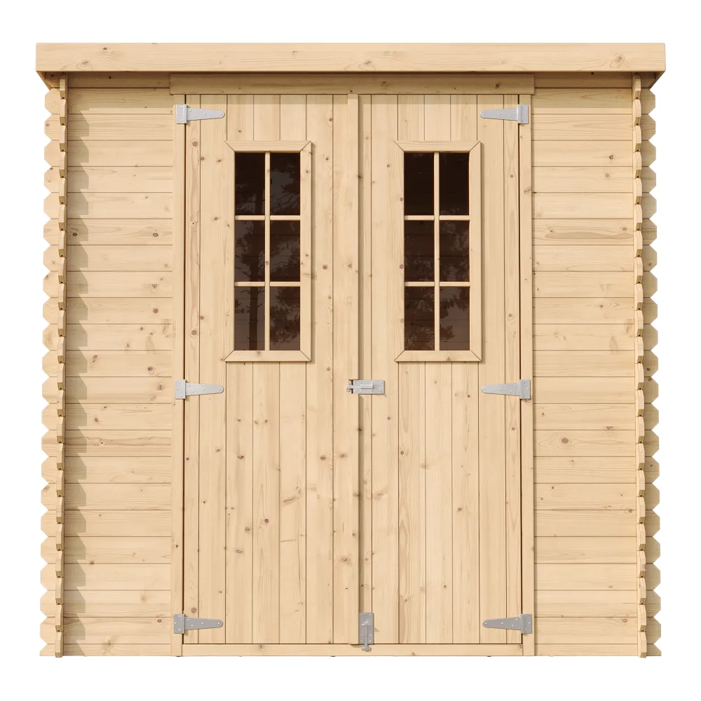 Timbela M311C casetta legno 200x130 cm 2 m² porte doppie