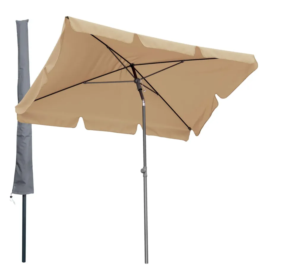 QUICK STAR Ombrellone Balcone Sabbia 2x1,25 m con Custodia