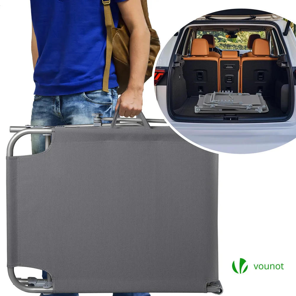 Vounot Transat sdraio prendisole grigio 2 pezzi con tettuccio