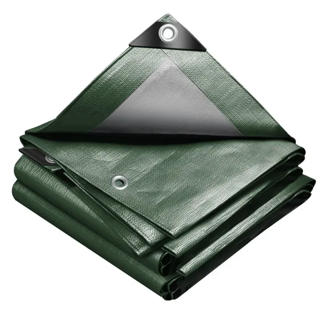 VOUNOT Telone Impermeabile 4x8m 240 g/m² Verde Argento