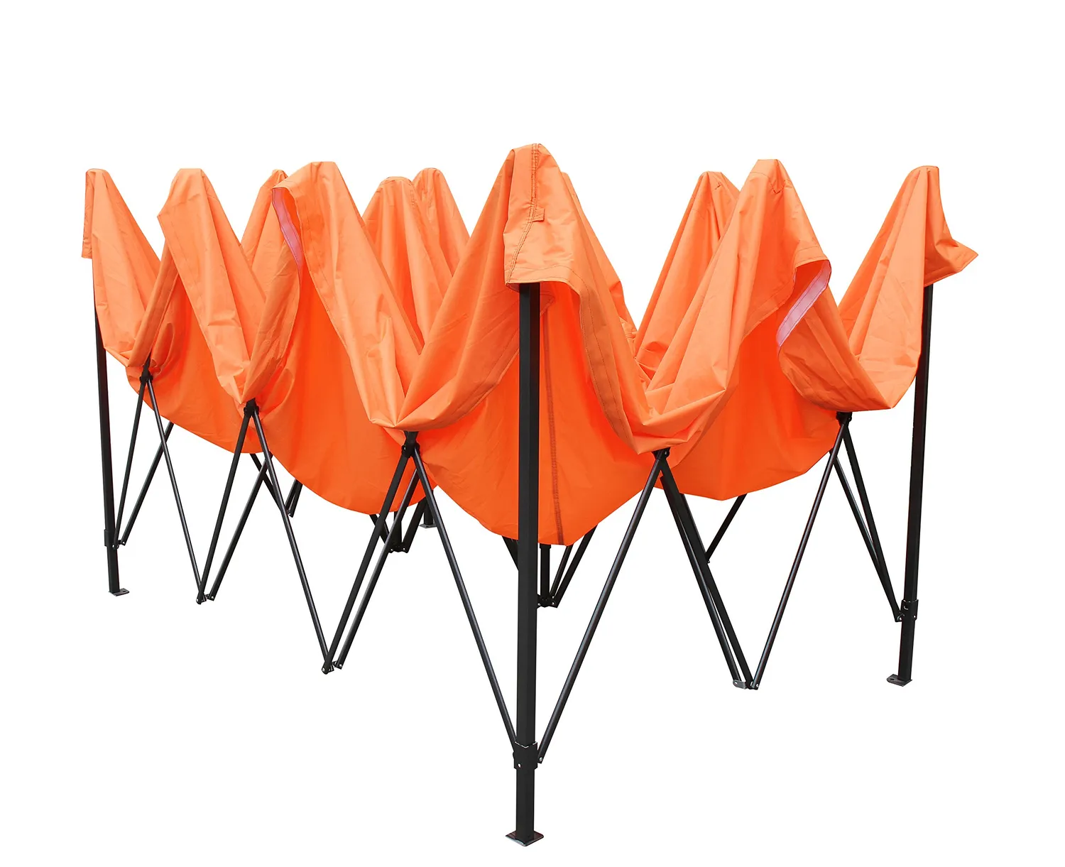 All Seasons Gazebos Robusto 3x4,5 m gazebo pieghevole arancione impermeabile