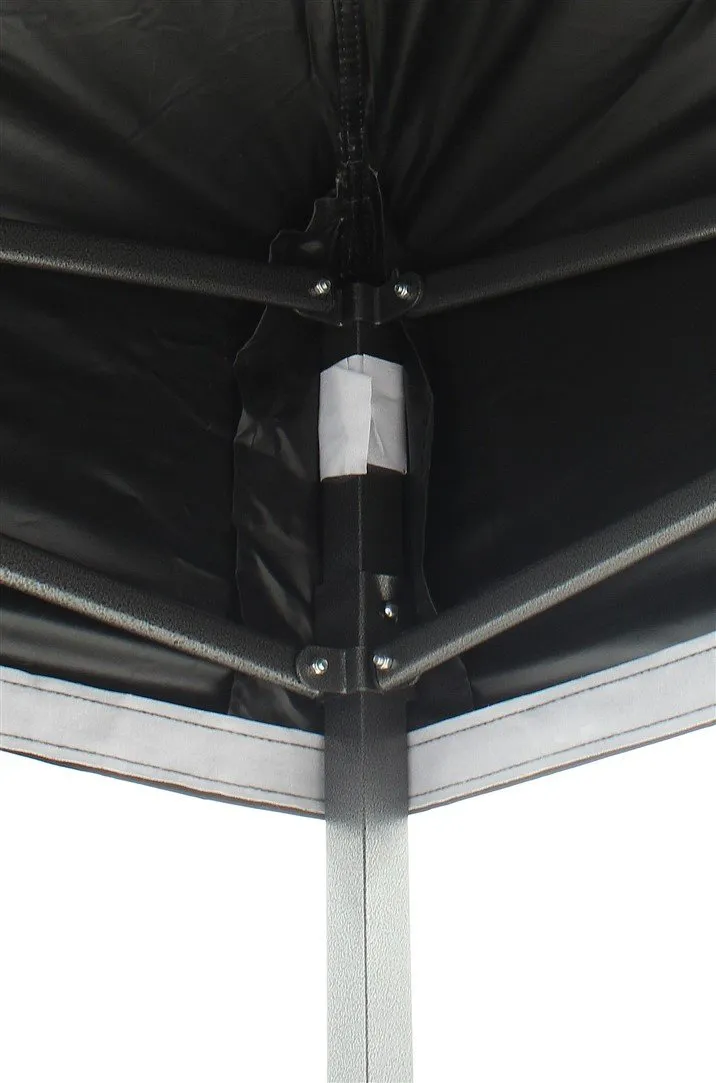 All Seasons Gazebos Robusto 3x4,5 m gazebo pieghevole nero impermeabile
