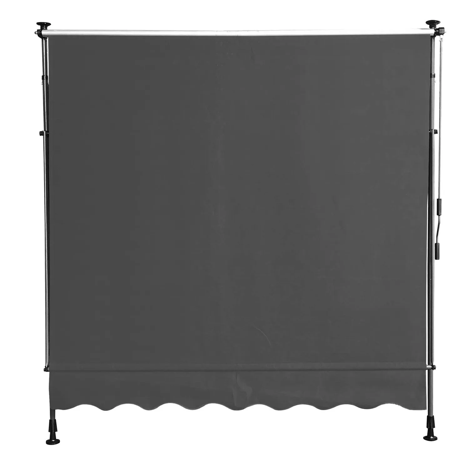 QUICK STAR tenda balcone 200x130 cm grigia senza fori 2 pezzi