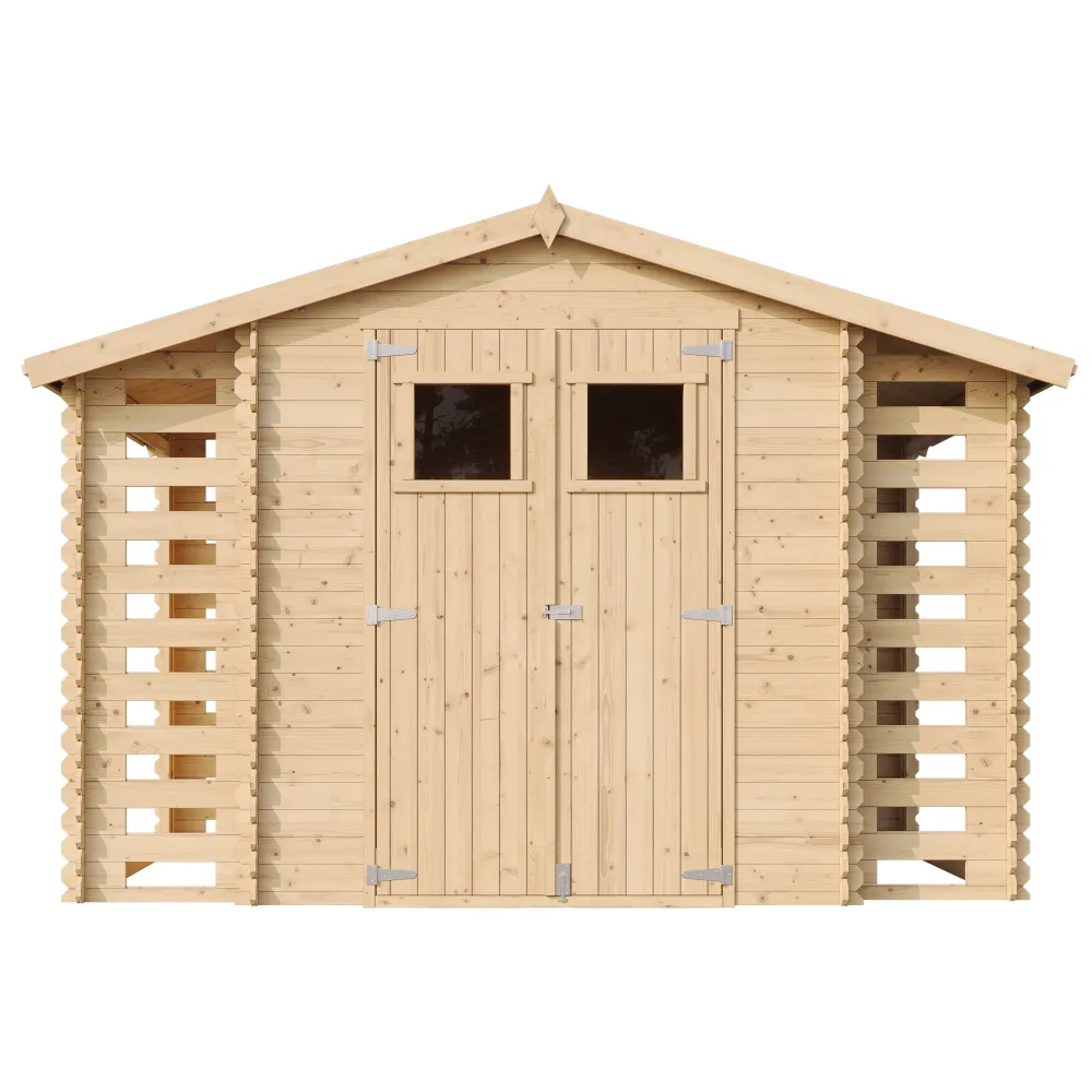 Timbela M391 casetta legno 312x200 cm 6 m² plexiglass