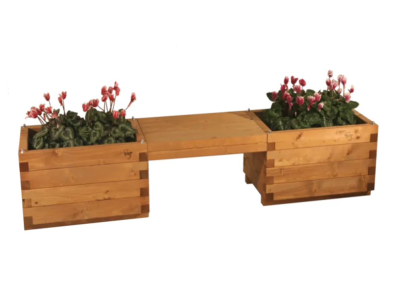 Casetta CUBO La Pratolina Fioriera Legno 65x45