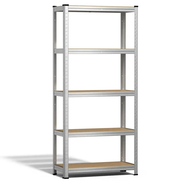 VOUNOT Scaffale 5 ripiani 70x30x150 cm metallo 175 kg