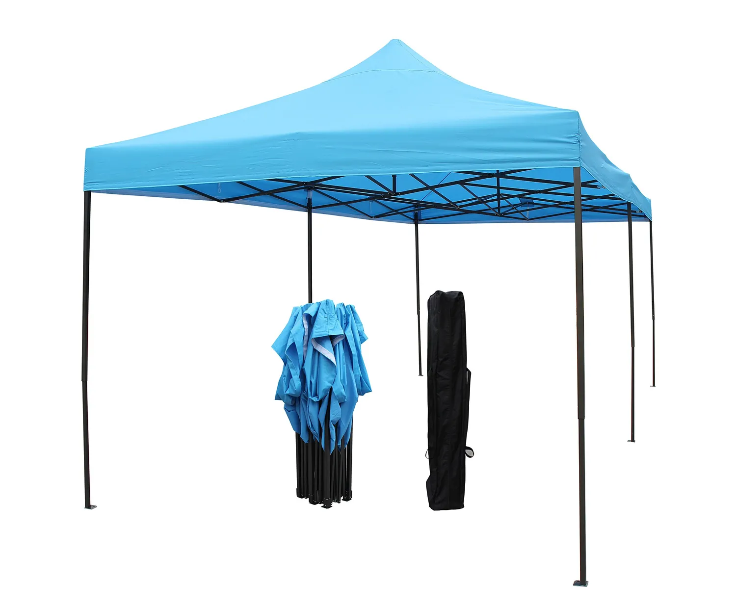 All Seasons Gazebos Robusto 3x6 gazebo pieghevole blu impermeabile