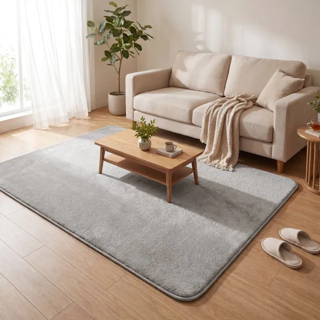 VOUNOT tappeto salotto pelo corto 140x200cm grigio