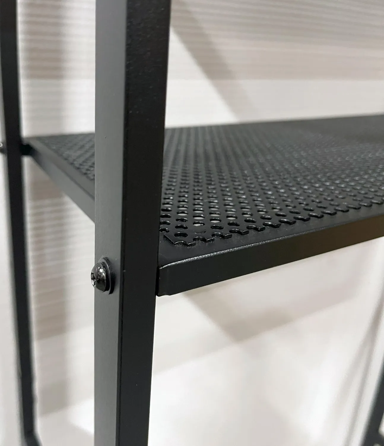 QUICK STAR Mensola Lavatrice 64x26x185 cm Nera 3 Ripiani