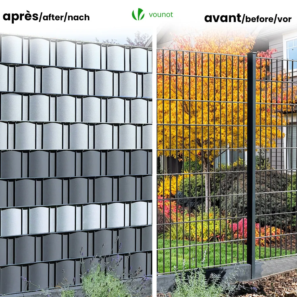 Vounot strisce frangivista PVC 19cm x 70m antracite