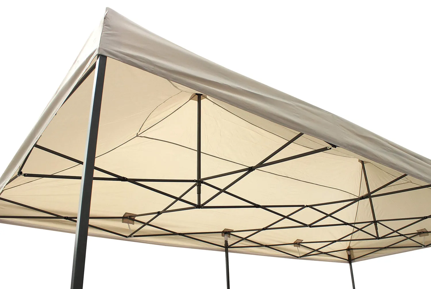 All Seasons Gazebos Robusto 3x6 m gazebo pieghevole beige impermeabile