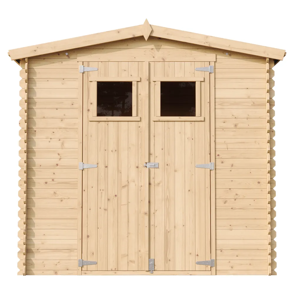 Timbela M369 casetta legno 220x220 cm 4 m² con finestre