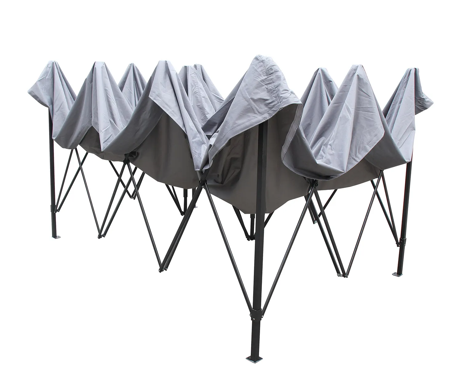All Seasons Gazebos Robusto 3x4,5 m gazebo pieghevole grigio impermeabile