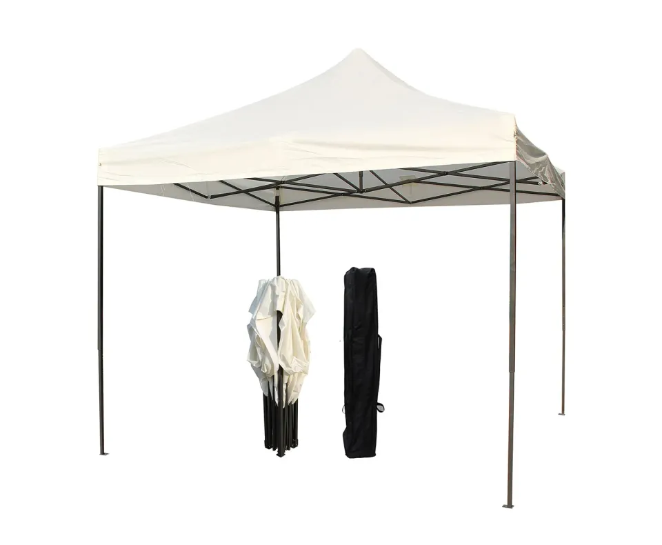 All Seasons Gazebos Robusto gazebo pieghevole 3x3 m crema impermeabile