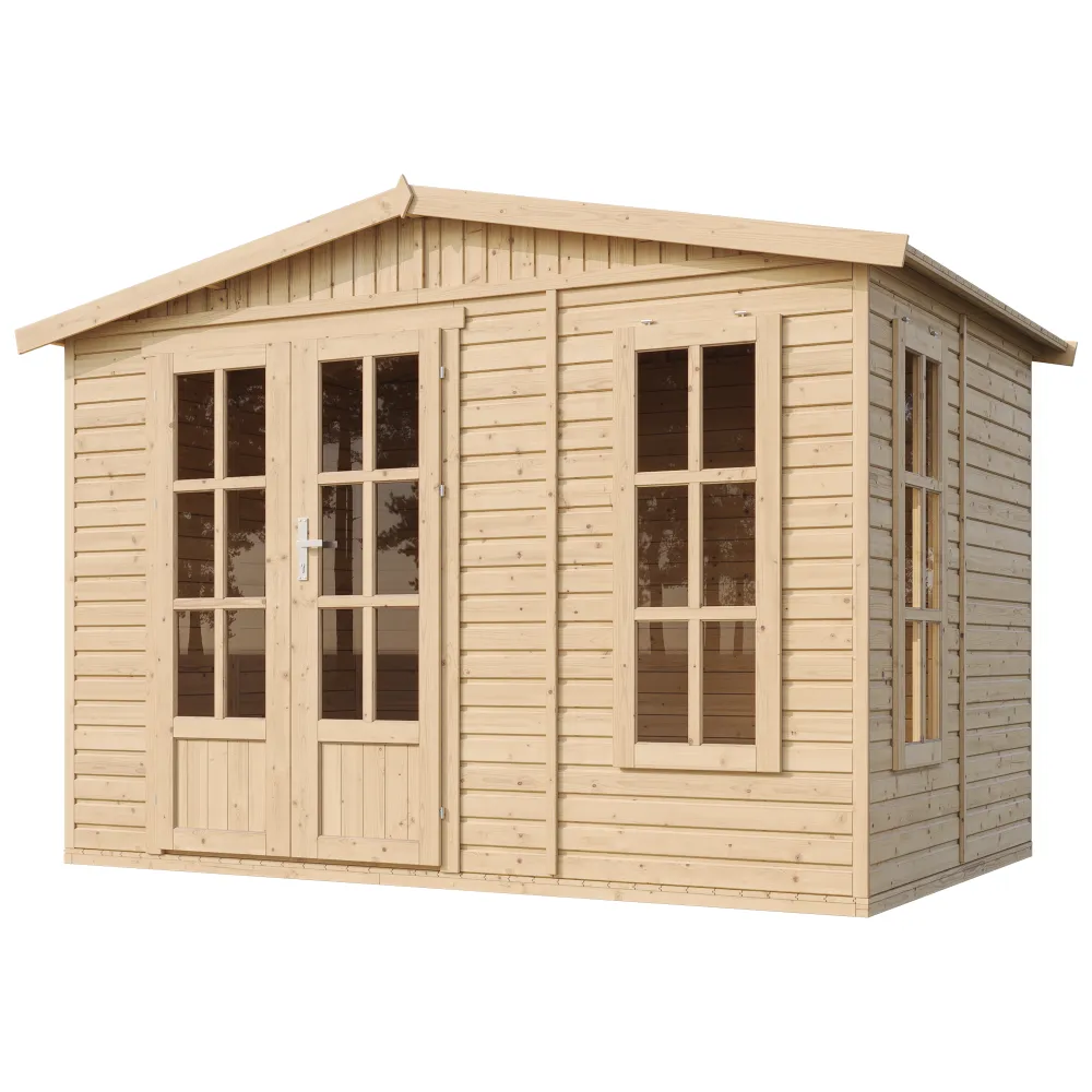 Timbela M334FB casetta legno 303x199 cm 6 m² luminosa