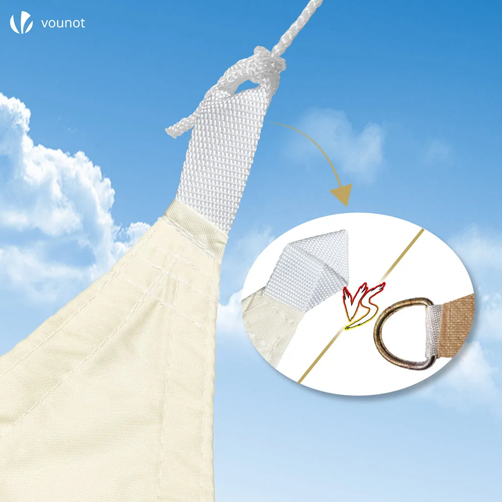 VOUNOT Vela Ombreggiante Rettangolare 3x2 m Beige Impermeabile