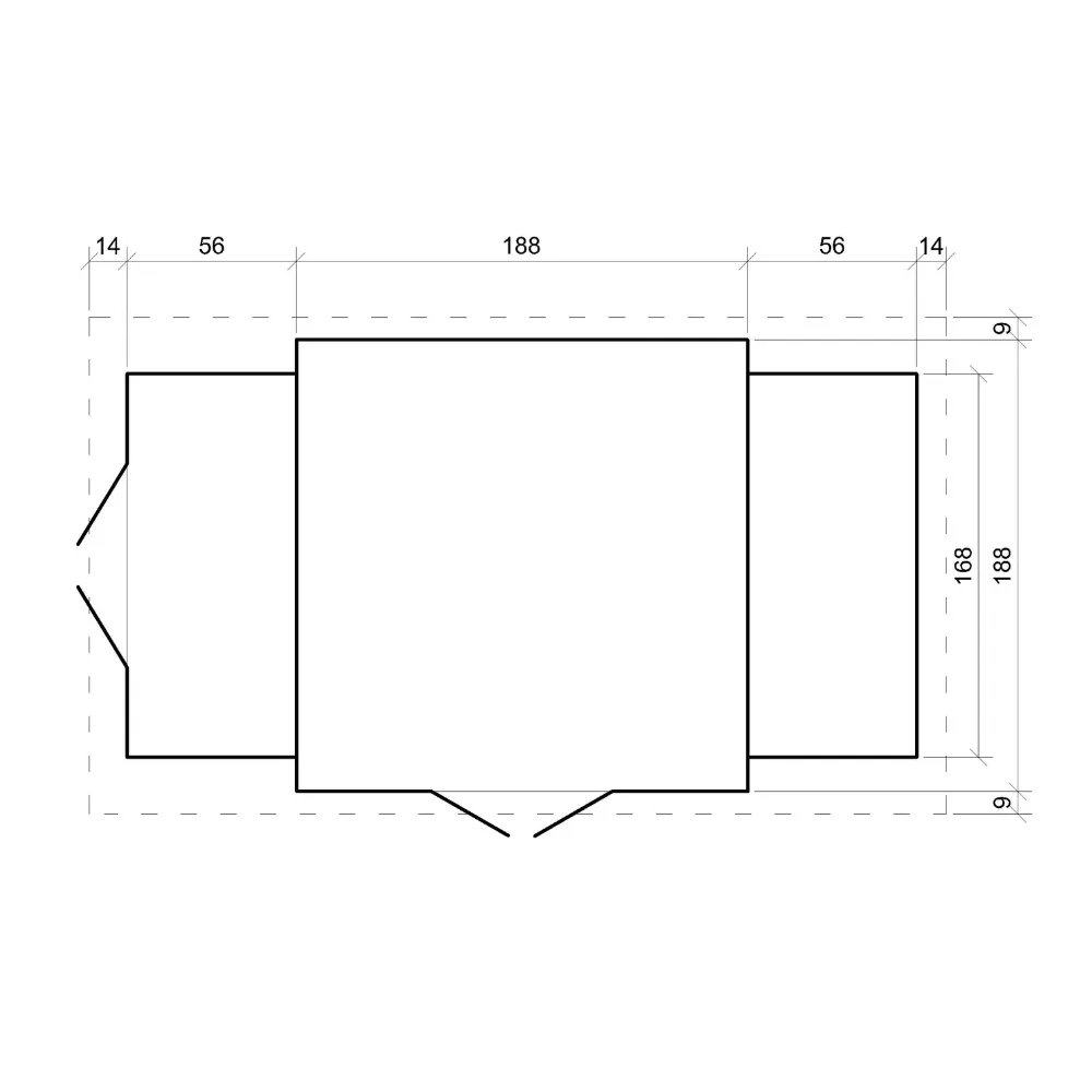 Timbela M389C casetta legno 312x200 cm 6 m2 da giardino