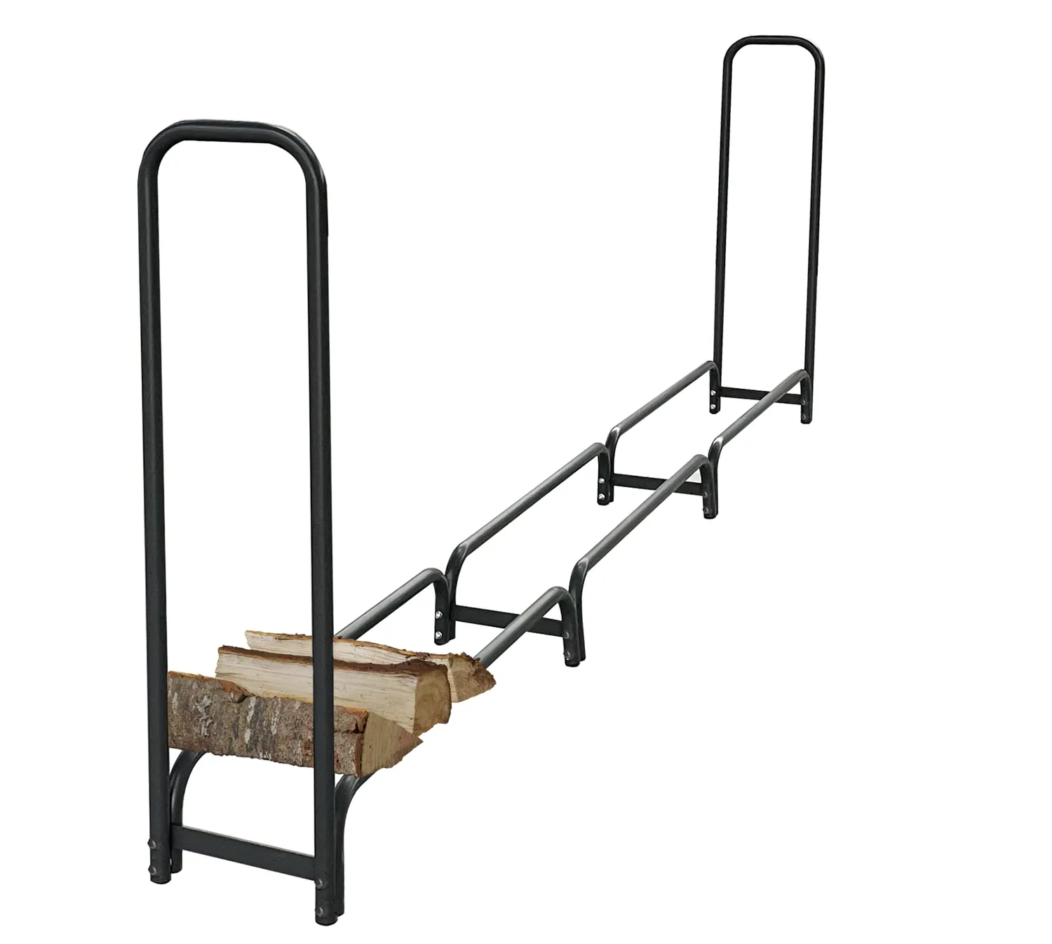 Quick Star scaffale legna metallo 272x25x95 cm con copertura