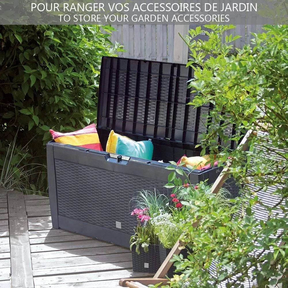 Vounot baule da esterno 310L 119x48x60cm antracite