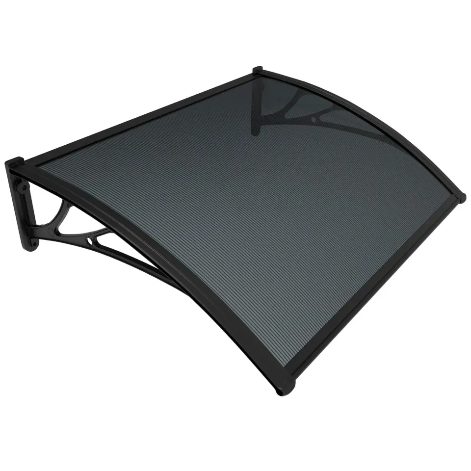 VOUNOT Pensilina 100x80 cm Tettoia Antracite Anti-UV