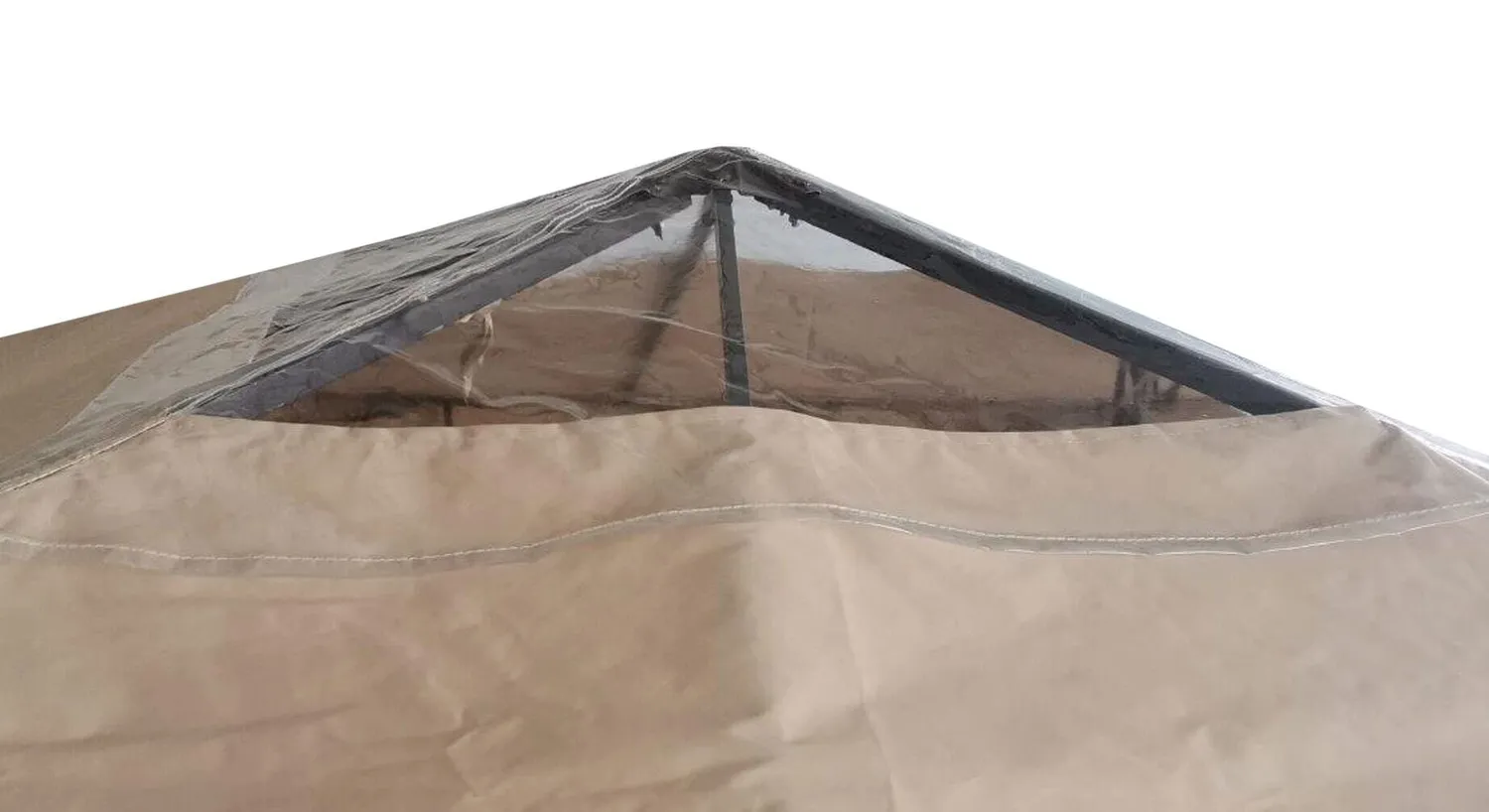 Quick Star tetto ricambio gazebo 3x3 trasparente beige impermeabile